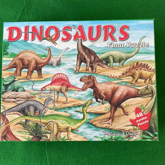 Melissa & Doug Other - 🌸 2/$12 🌸 Melissa & Doug “Dinosaurs” 2’ x 3’ Floor Puzzle
